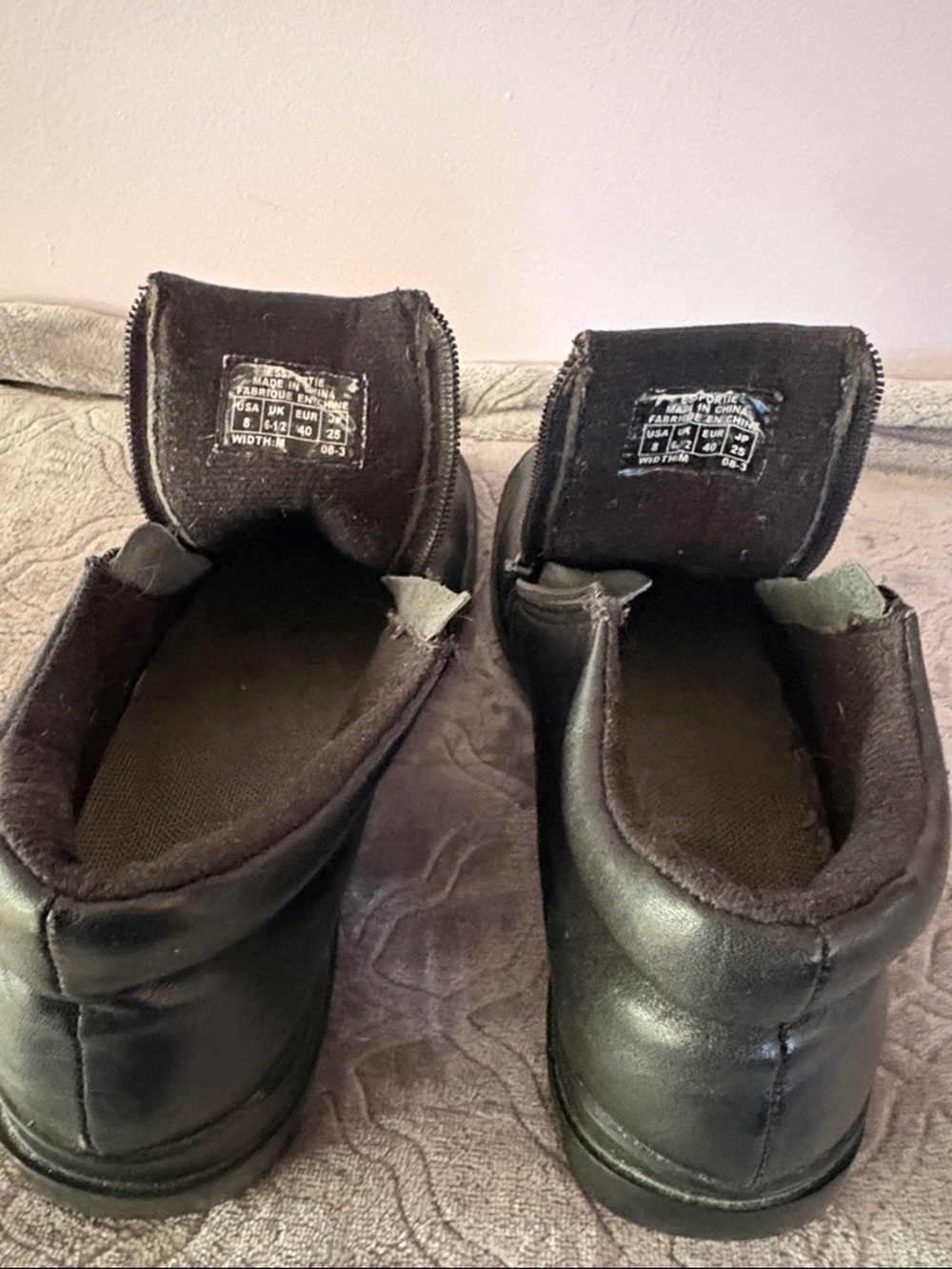 Easy Spirit Black Leather Women's Boots with Side Zips - Picture 11 of 11